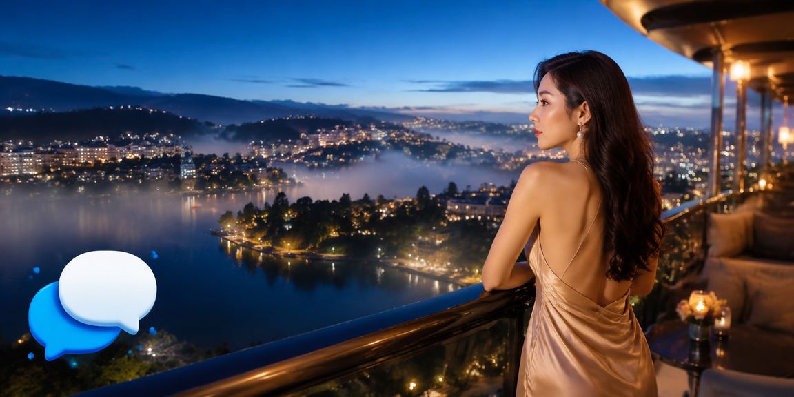 Quang cảnh giao dịch tài chính thuận tiện qua thiết bị di động tại Đà Lạt